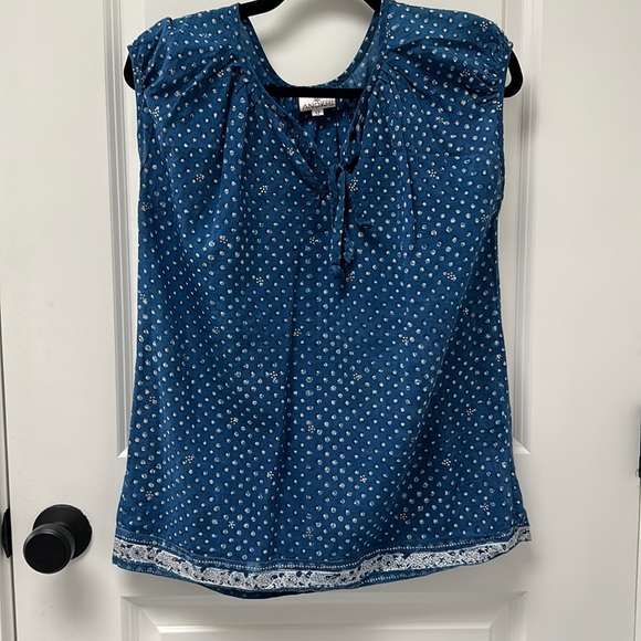 Hand block printed blouse - Picture 1 of 4